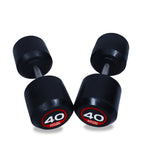 Round PU Rubber Dumbbells
