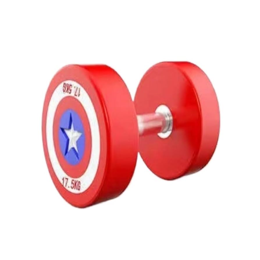Captain America Rubber Dumbbells