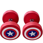 Captain America Rubber Dumbbells