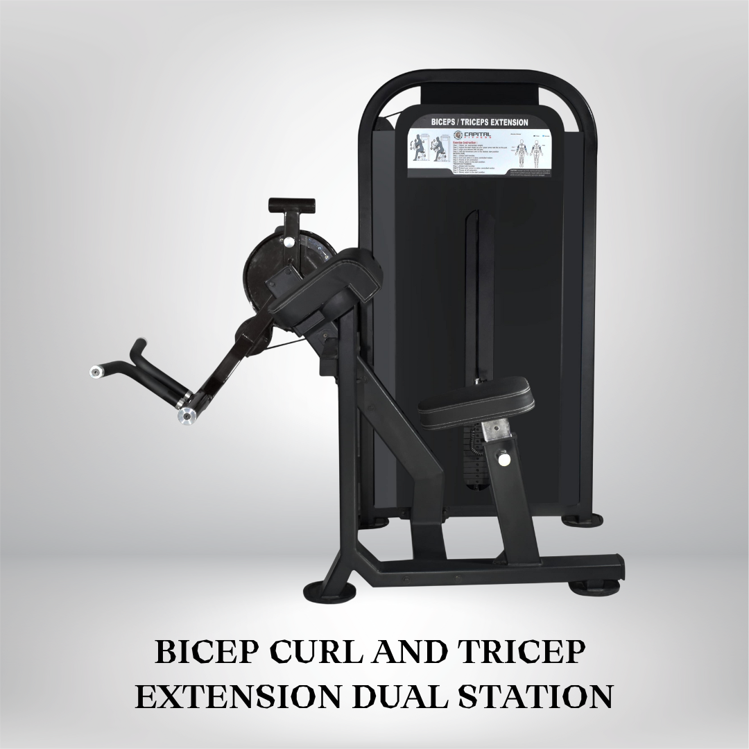 Bicep Curl And Tricep Extension Dual Station