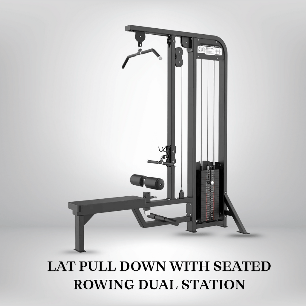 Lat Pull Down With Seated Rowing Dual Station