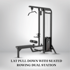 Lat Pull Down With Seated Rowing Dual Station