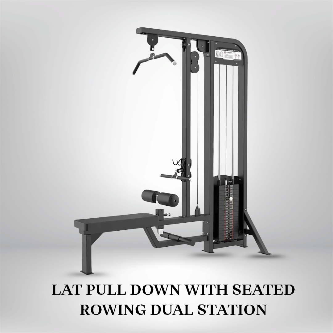 Lat Pull Down With Seated Rowing Dual Station