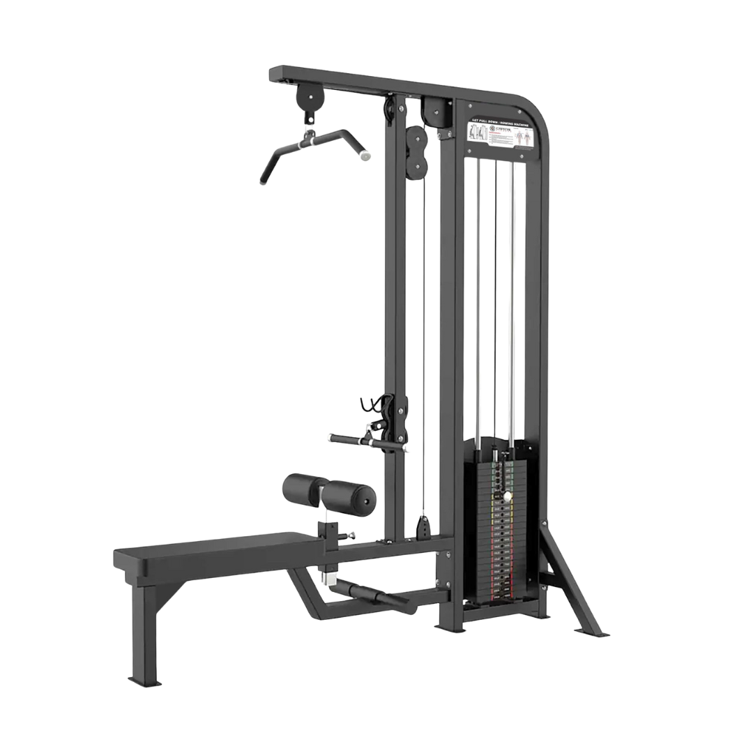 Lat Pull Down With Seated Rowing Dual Station