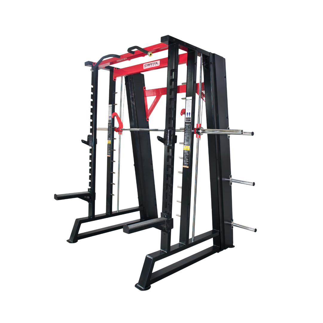 Smith Machine With Power Rack Counter Balanced