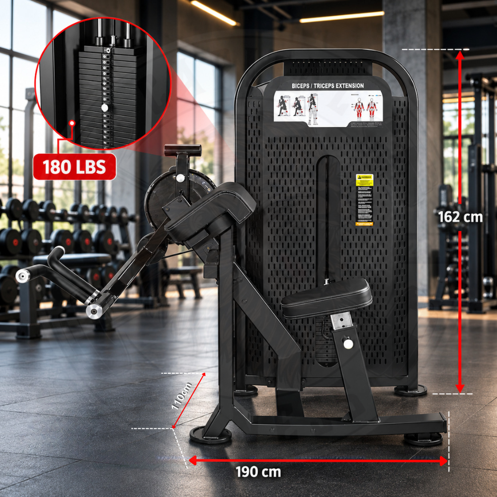 Bicep Tricep Extension Machine Dual Station Astra series