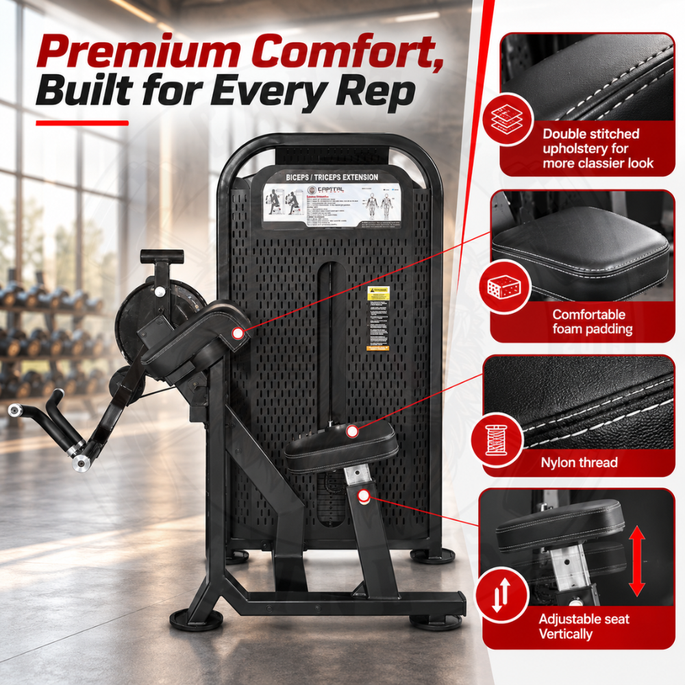 Bicep Tricep Extension Machine Dual Station Astra series