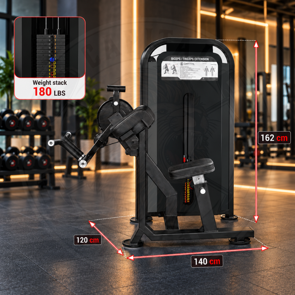 Bicep Curl And Tricep Extension Dual Station Astra series