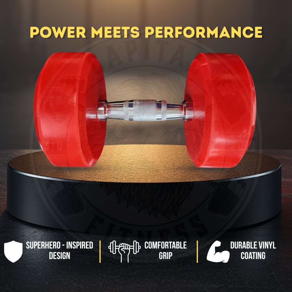 Captain America Rubber Dumbbell