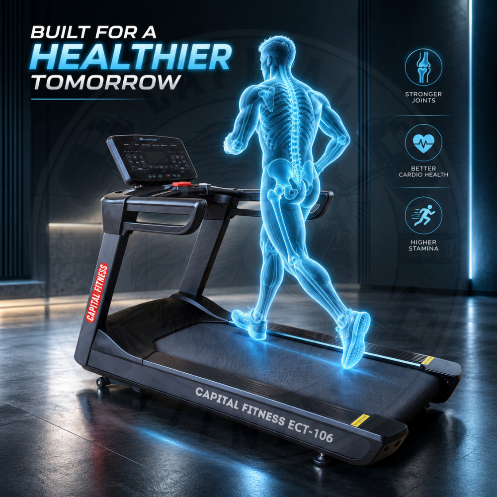 Commercial Treadmill ECT-106 - Motor 4HP (8HP Peak)