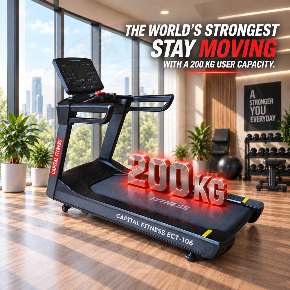 Commercial Treadmill ECT-106 - Motor 4HP (8HP Peak)