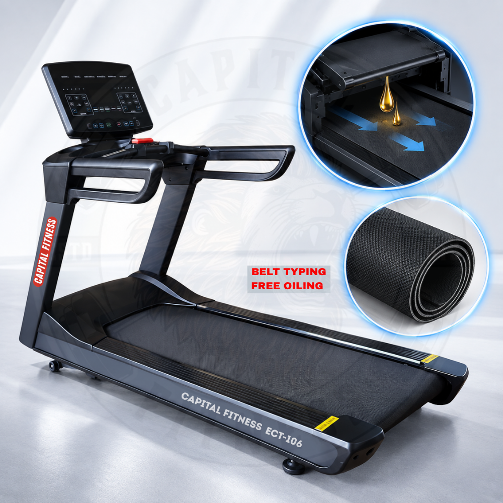 Commercial Treadmill ECT-106 - Motor 4HP (8HP Peak)