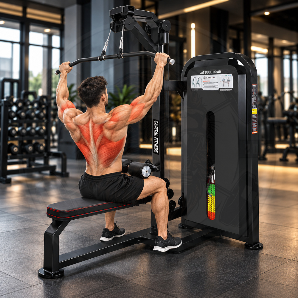 Lat Pull Down Dual Pulley Single Station Astra series
