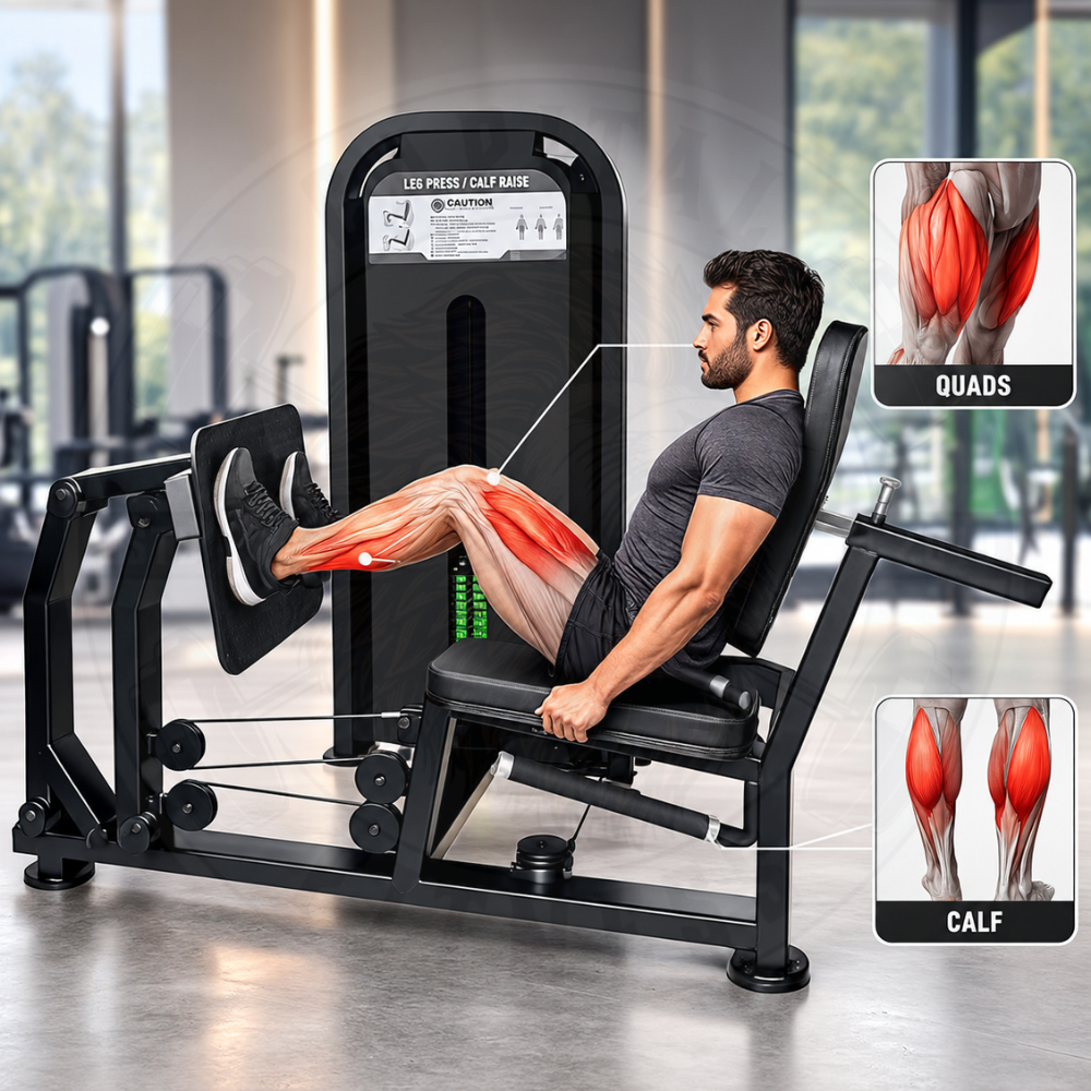 Leg Press With Calf Raise Dual Station Astra series