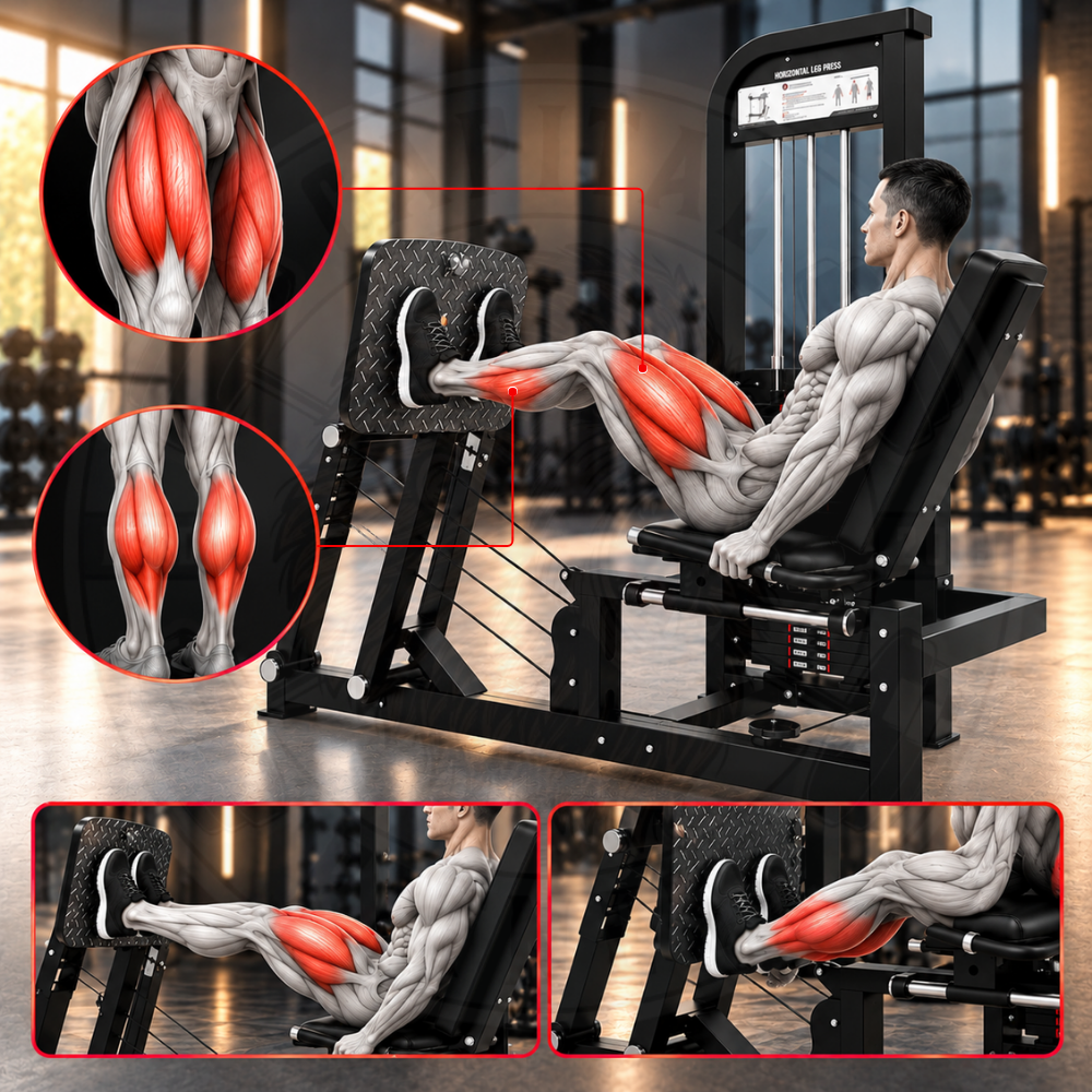 Leg Press with Seated Calf Machine