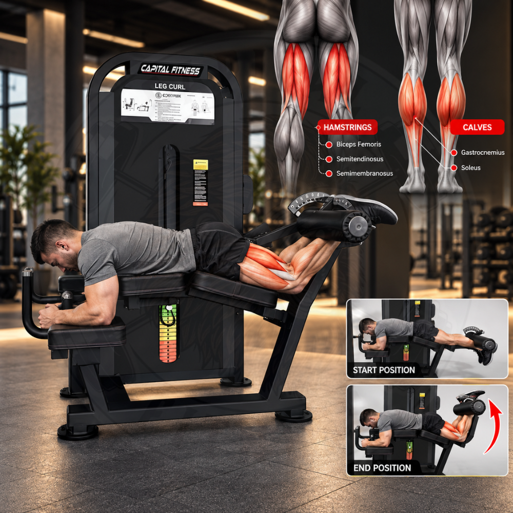 Prone Leg Curl Single Station Astra series