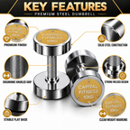 Steel Dumbbell for Gym