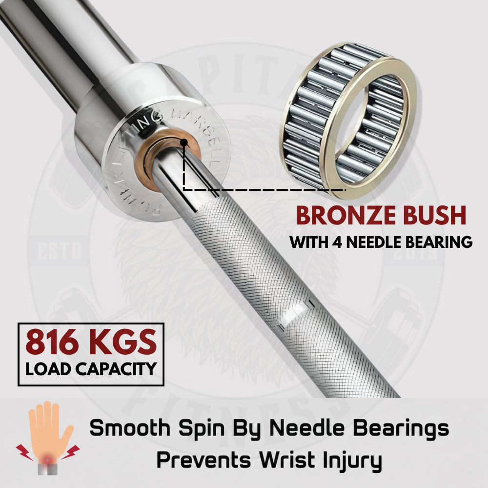7.2 Feet Olympic Vulcan Powerlifting Flexible Barbell