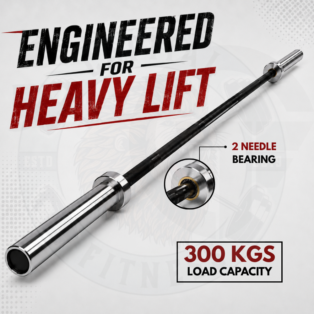 Black Beast Barbell – 7.2 Feet Olympic Barbell