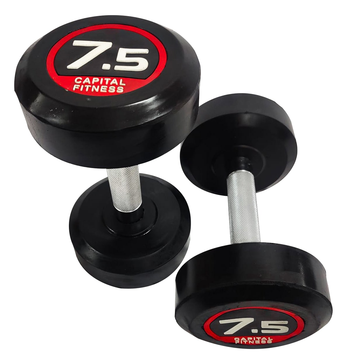 Round PU Rubber Dumbbells