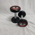 Round PU Rubber Dumbbells