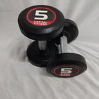Round PU Rubber Dumbbells