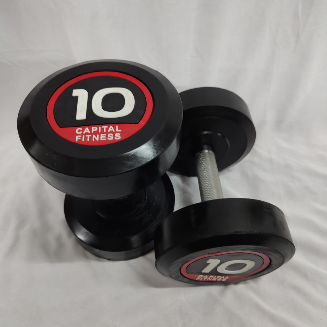Round PU Rubber Dumbbells