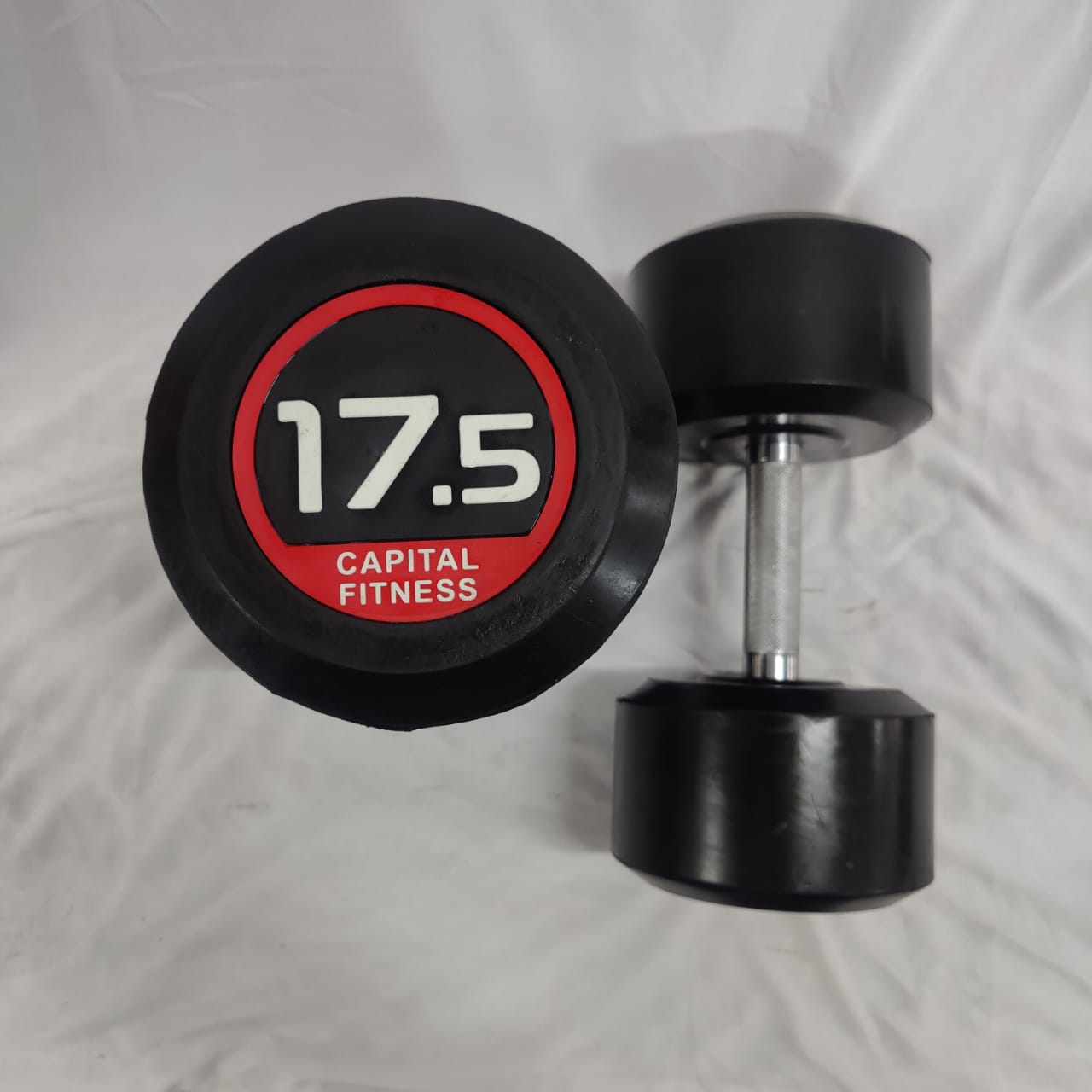 Round PU Rubber Dumbbells