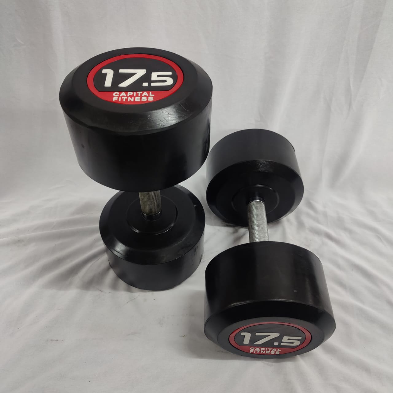 Round PU Rubber Dumbbells