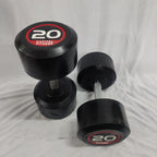 Round PU Rubber Dumbbells