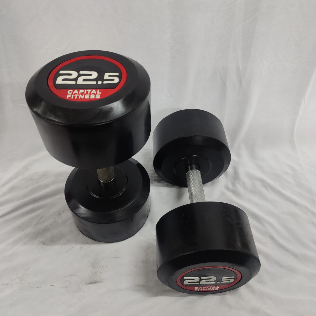 Round PU Rubber Dumbbells