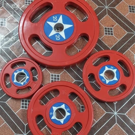 Captain America Rubber Dumbbells