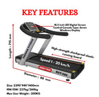 ECT 099 4HP 8HP Peak Commercial Treadmill