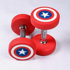 Captain America Rubber Dumbbells