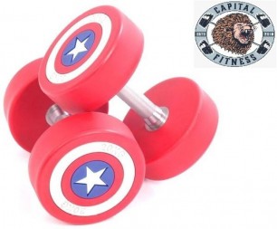 Captain America Dumbbells 15kg pair