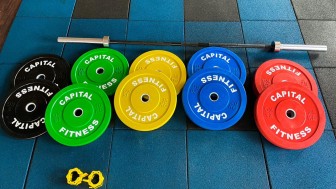 Olympic Weightlifting Set-170Kgs with Black beast bar